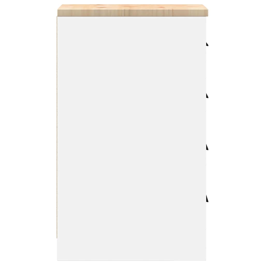 White Garage Storage Cabinet 30X51X85 Cm