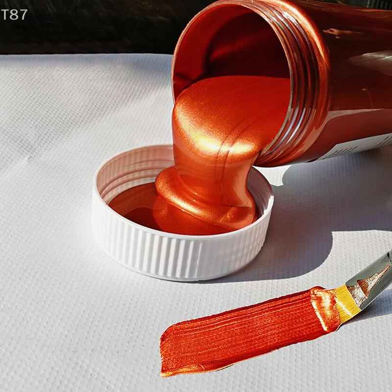 waterproof Not Faded for Statuary Coloring DIY Hand Clothes Painted Graffiti Pigments 100ml Gold Paint Metallic Acrylic Paint