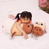 Hands and feet milk tea cup doll throw pillow cute bubble tea plush toy children's accompanying doll rag doll