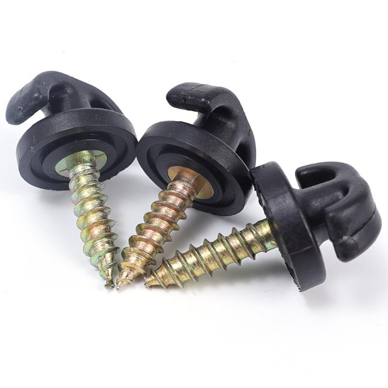 Car Rear Trunk Net Hook Storage Net Clip Hook Seat Mesh Buckle Car Trunk Screw Fixing Hooks Car Interior Organizers