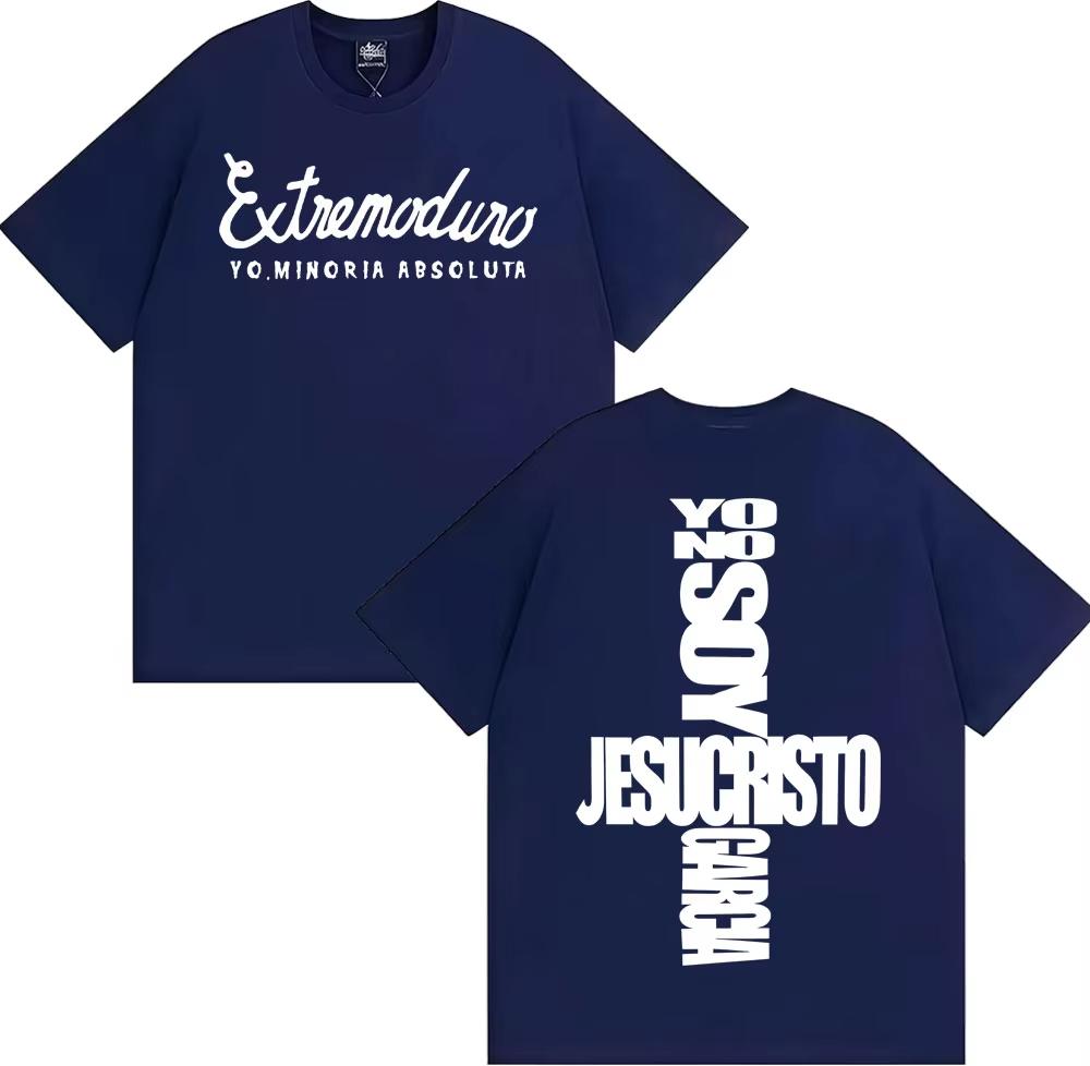 Extremoduro 100cotton Unisexs shirt Summer Yo No Soy Jesucristo Garcia Album graphics shirt Womens Y2k Hip Hop streetwear Tshirt