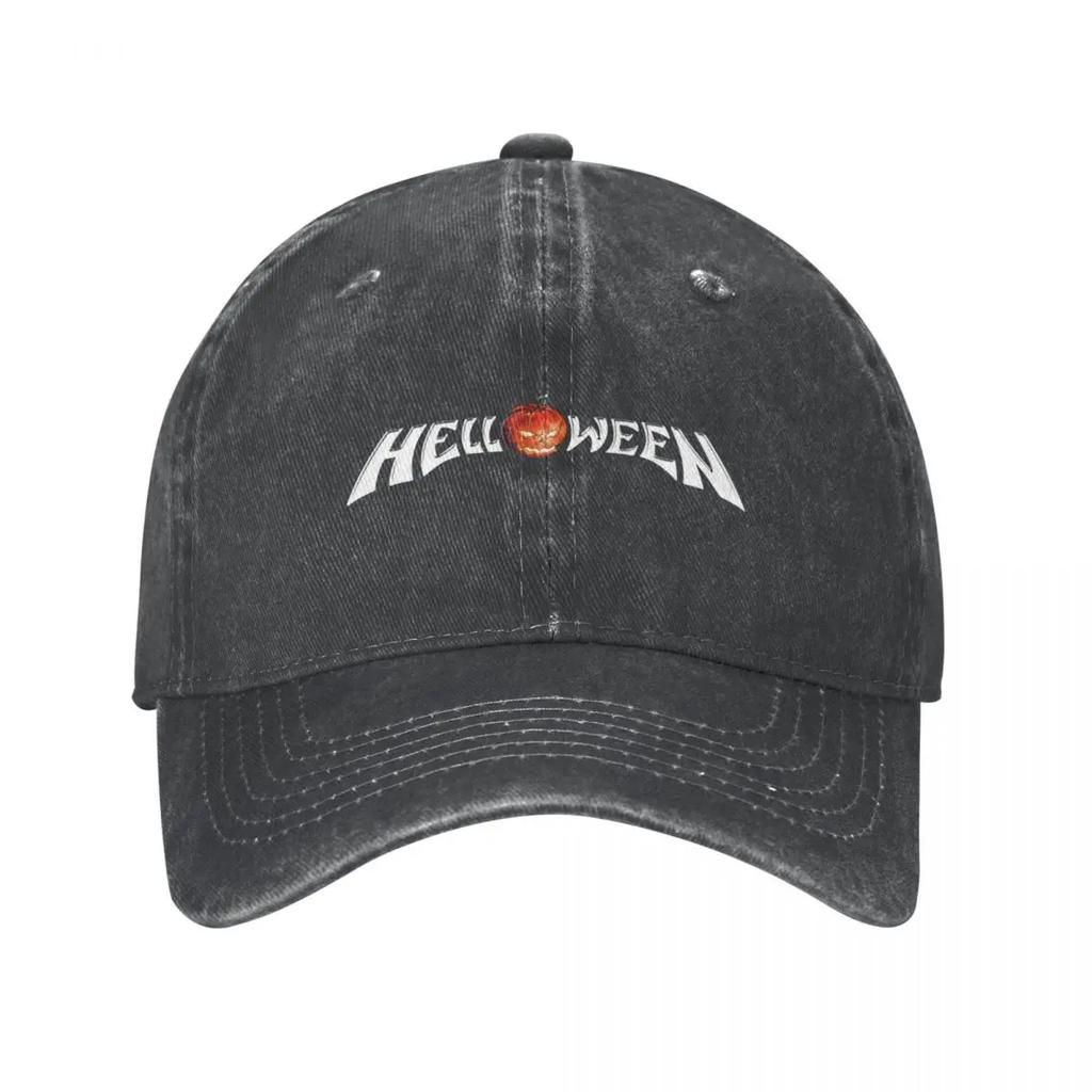 Vintage Helloween Heavy Metal Baseball Caps Unisex Distressed Washed Snapback Hat Seasons Travel Caps Hat