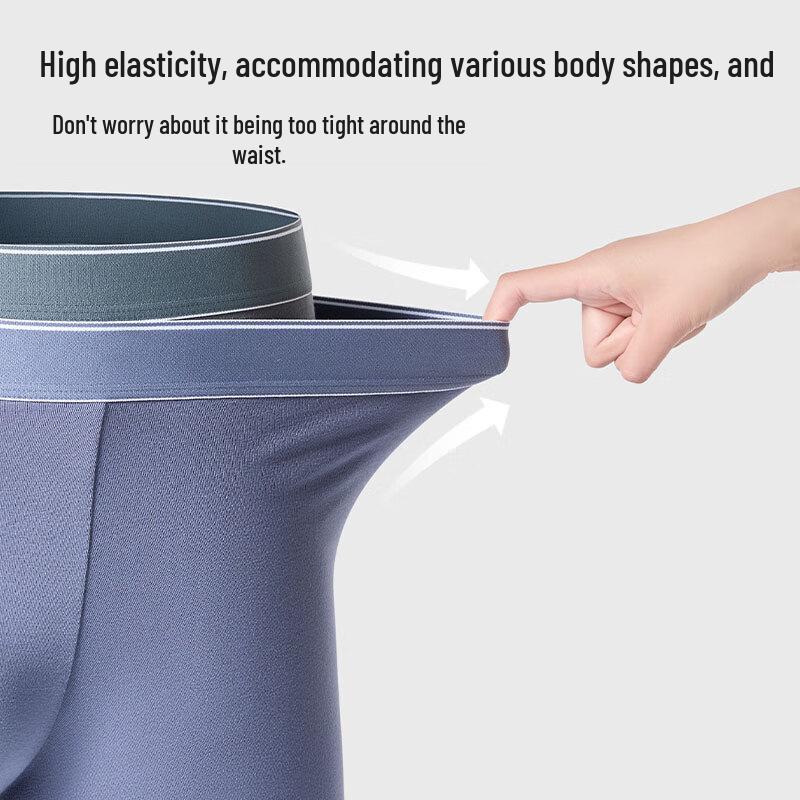 Men's 5A Anti-Bacterial Pure Cotton Boxer Briefs Multi-Pack