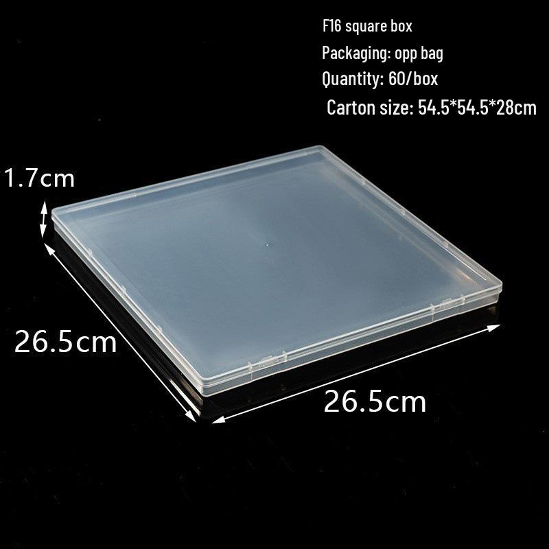 Rectangular Translucent PP Plastic Storage Box with Lid for Jewelry and Small Parts