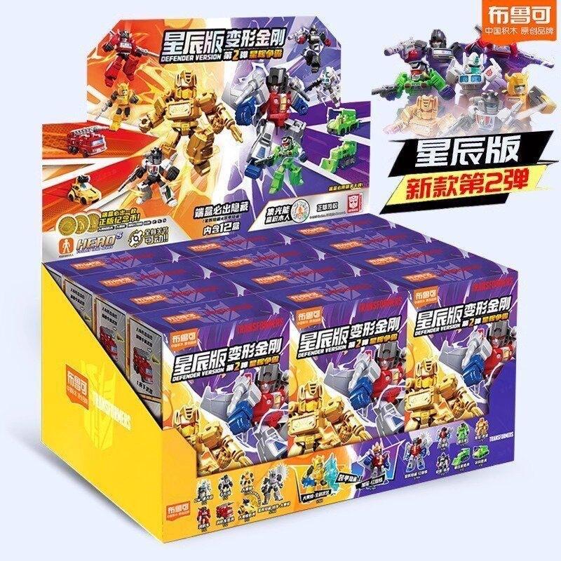 Giocattoli Originali Transformer Blind Box Versione Difensore 1 2 3 Optimus Prime Starscream Bumblebee Blocchi da Costruzione Action Figure