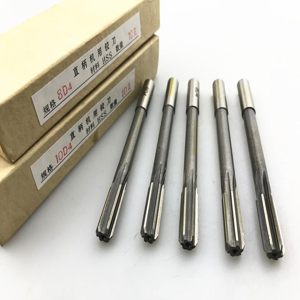 10x Reamer H7 Set 3mm 4mm 5mm 6mm 7mm 8mm 9mm 10mm 11mm 12mm Straight Shank HSS