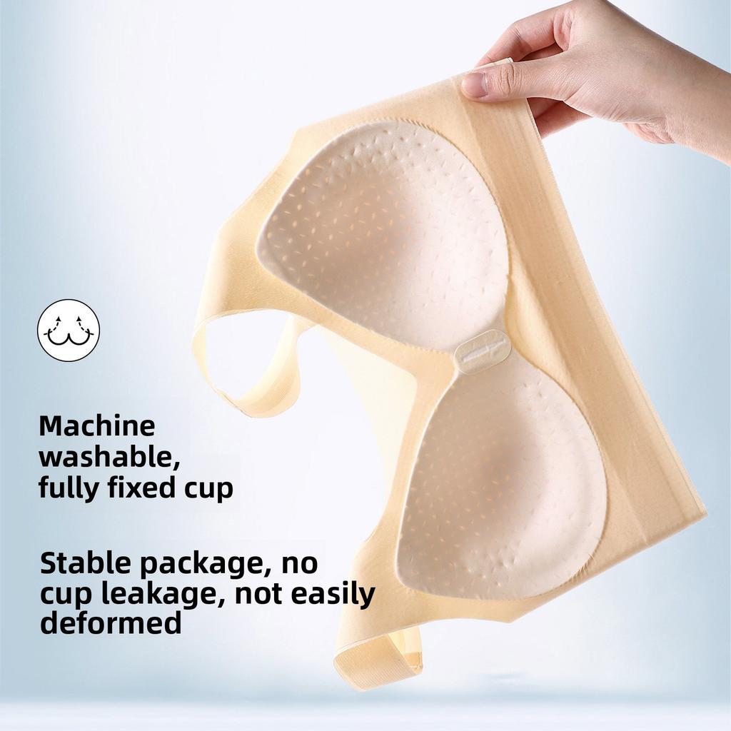 Ladies Summer Cool Feeling 10A Antibacterial Breathable Non Trace Thread Ice Silk Middle Aged Mother Underwear