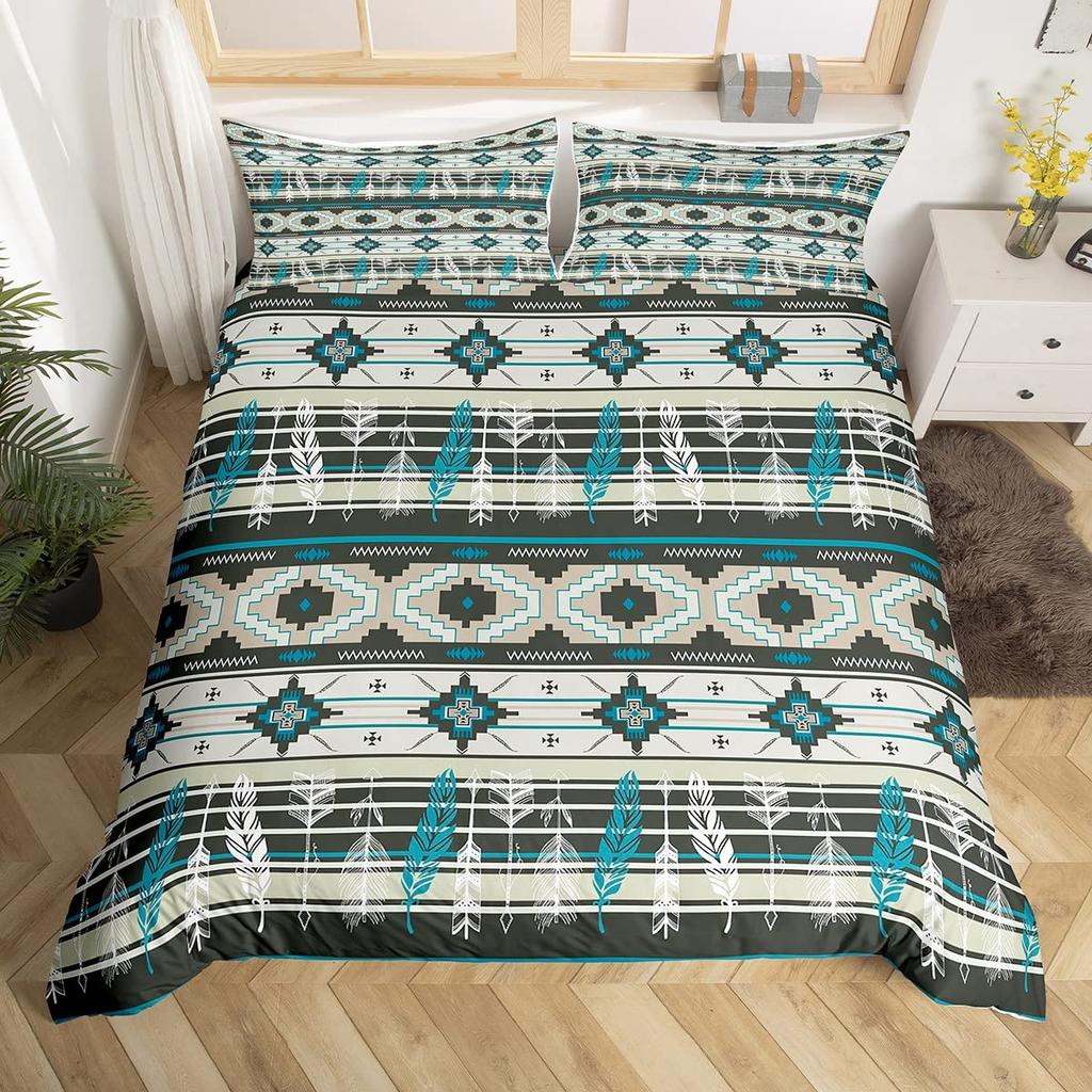 Comforter Sun And Moon Printed Bedding Set Bohemian Tribal For Kids Adults Boho Exotic Comforter Bedroom