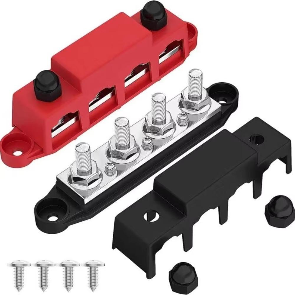 M8 M10 Stehbolzen Sammelschienenklemme 250A Batterie-Verteilerblock Stromverteilerblock Boot Auto Wohnmobil