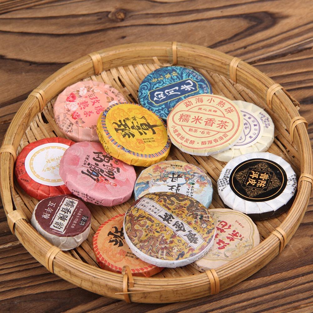 Yunnan Pu-erh Tea Cake 13 Cans Natural Energy Herbal Tea for Men Women 01
