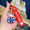3D Soft Rubber Cartoon Lucky Cat Keychain