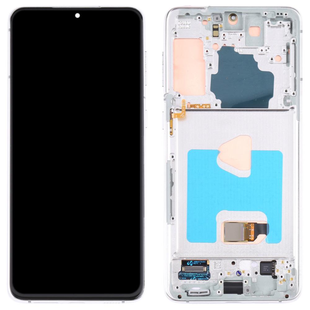 

For Samsung Galaxy S21+ 5G G996 OEM Grade S AMOLED Screen and Digitizer Assembly+Frame (Without Logo) Silver