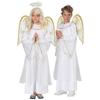 Kids Angel Cosplay Costume Halloween New Stage Performance Outfit Role Play Dress White 3-10 Years