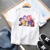 Kpop Demon Hunters Barneklær Kortarmet T-skjorte Søt K-pop Demon Hunters Tiger Harajuku T-skjorte for Gutter Jenter