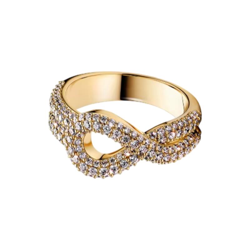 New 925 Silver Three-Leaf Clover Alphabet Heart Flower Women's Ring Suitable for Wedding Party Fashion DIY Gift