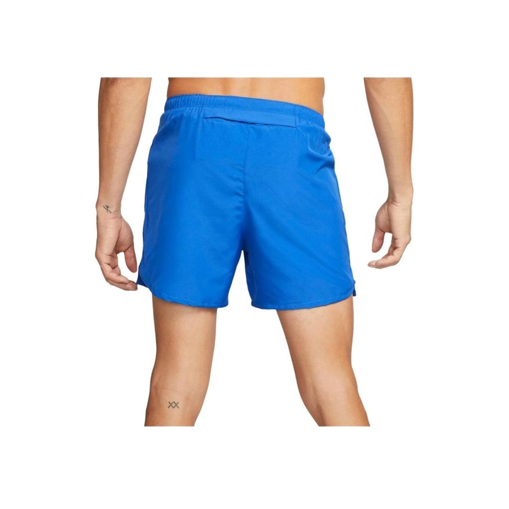 Nike Challenger Reflective Logo Solid Waistband Running Shorts Men Bottoms Royal-Blue CZ9063-480