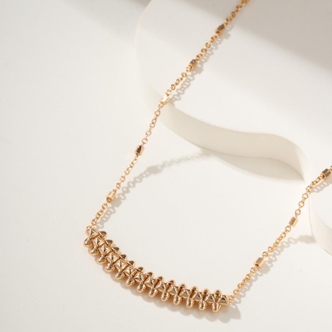 

Классическое колье-пуля Толстая позолота 18 карат Очень умное колье-кольцо из бусин Узкая версия Цепочка на ключицу с гвоздиком-ивой Женская V Gold