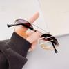 Double beam oval small frame sunglasses new sunglasses personalized sunglasses sunshade versatile anti-ultraviolet women