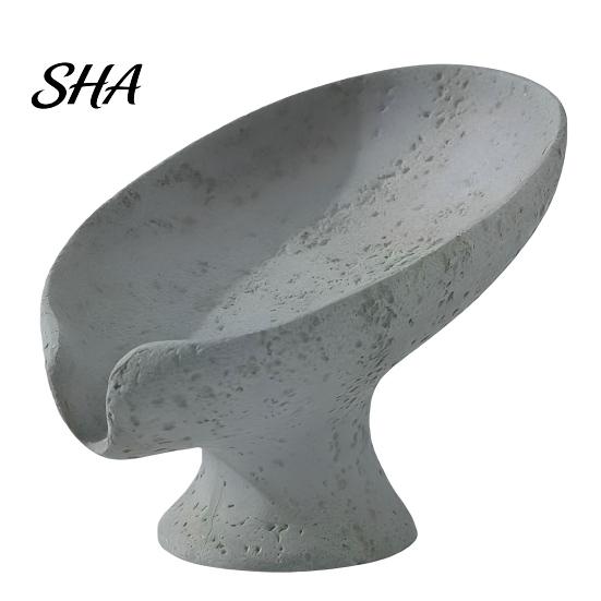 Hollow Design Soap Holder Self Draining Dish, 3D Printed Holder, Multi-functional Elegant Sink Organizer Tray for Shower, Bathroom, Kitchen Modern