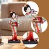 23cm Ethnic Japanese Geisha Doll Collectible Figurine, Vintage Kimono Girl Statue for Table