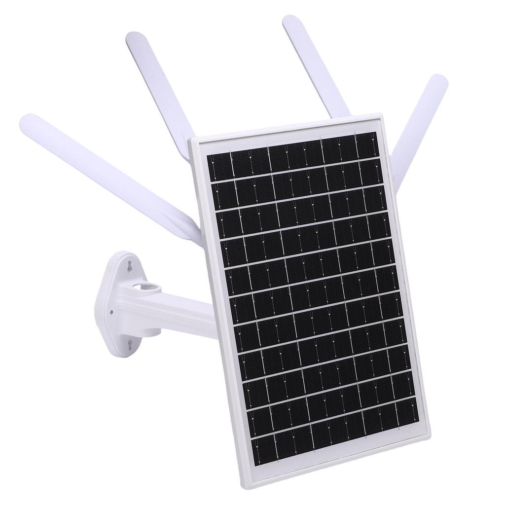 12W Solar Powered 4G LTE Modem Router 300Mbps Solar WiFi 6 Extender with SIM Card Slot 18000 MAh Battery 150M Range IP66 Water Proof