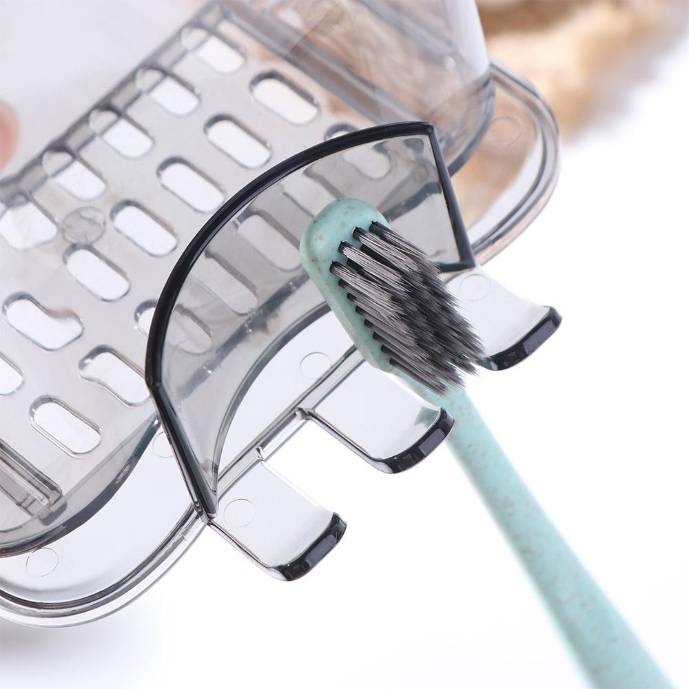 2 szt. Ścienny Stojak na Szczoteczki do Zębów Stojak do Przechowywania Oszczędzający Miejsce Stojak na Kubek do Płukania Ust Przechowywanie Kosmetyków