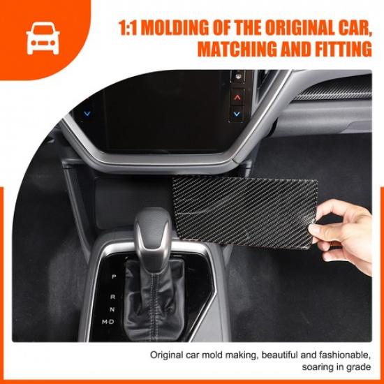 Carbon fiber Center storage slot mat Trim sticker For Subaru Crosstrek 2024+