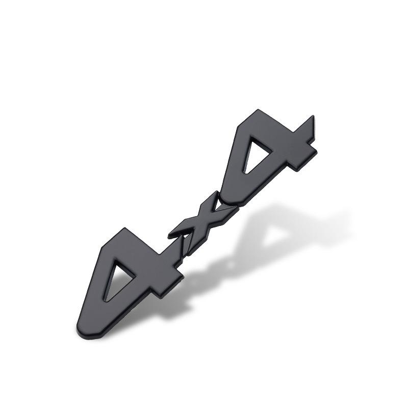 1 Pcs Car metal logo 4x4 car sticker off-road vehicle four-wheel drive standard AWD car sports sticker tail exterior decoration