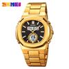 Luxury Men Watch Male Quartz Wristwatch Classic Black Gold Stainless Steel Band Simple Reloj Business Man Sports Calendar Clock
