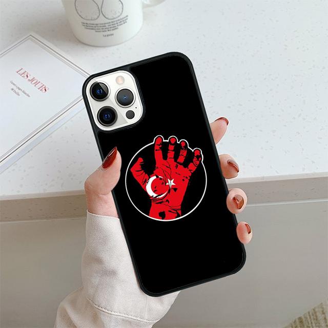 Republic of Turkey Realistic Flag Phone Case For iPhone 17 Air 13 12 14 15 16  Cover For Apple Pro Max Plus