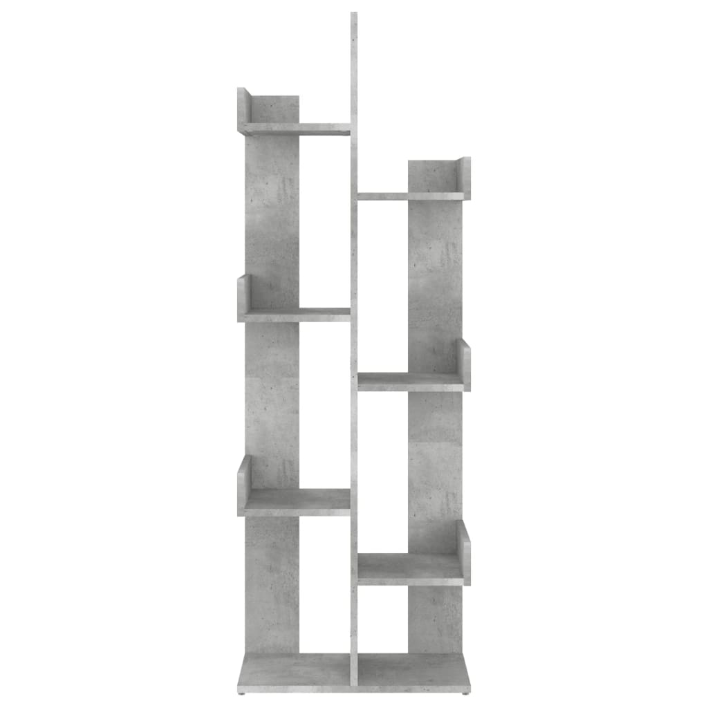 Bookshelf Concrete Grey 48 x 25.5 x 140 cm Engineered Wood