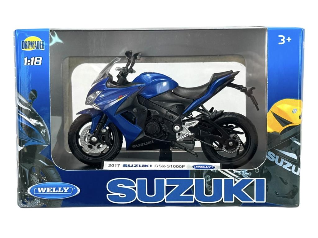 WELLY 2017 SUZUKI GSX-S1000F 1:18 12844