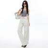 Spring Summer Premium Lyocell Tencel Vintage Drapey Wide Leg Floor Sweeping Comfy Denim Pants Ladies Casual Pants Oversize Denim Trousers