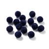 30 Pezzi 8/10mm Colorati Feltro Floccato Peluche Perline Acriliche Perline Distanziatrici Sfuse per Orecchini Braccialetti Fai da Te Accessori per la Creazione di Gioielli