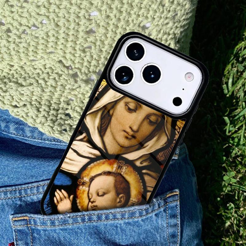 Heilige Mutter Jungfrau Maria Christliche Handyhülle Kompatibel mit für IPhone 17air 16e 15 14 13 12 11Pro Max 17 Air