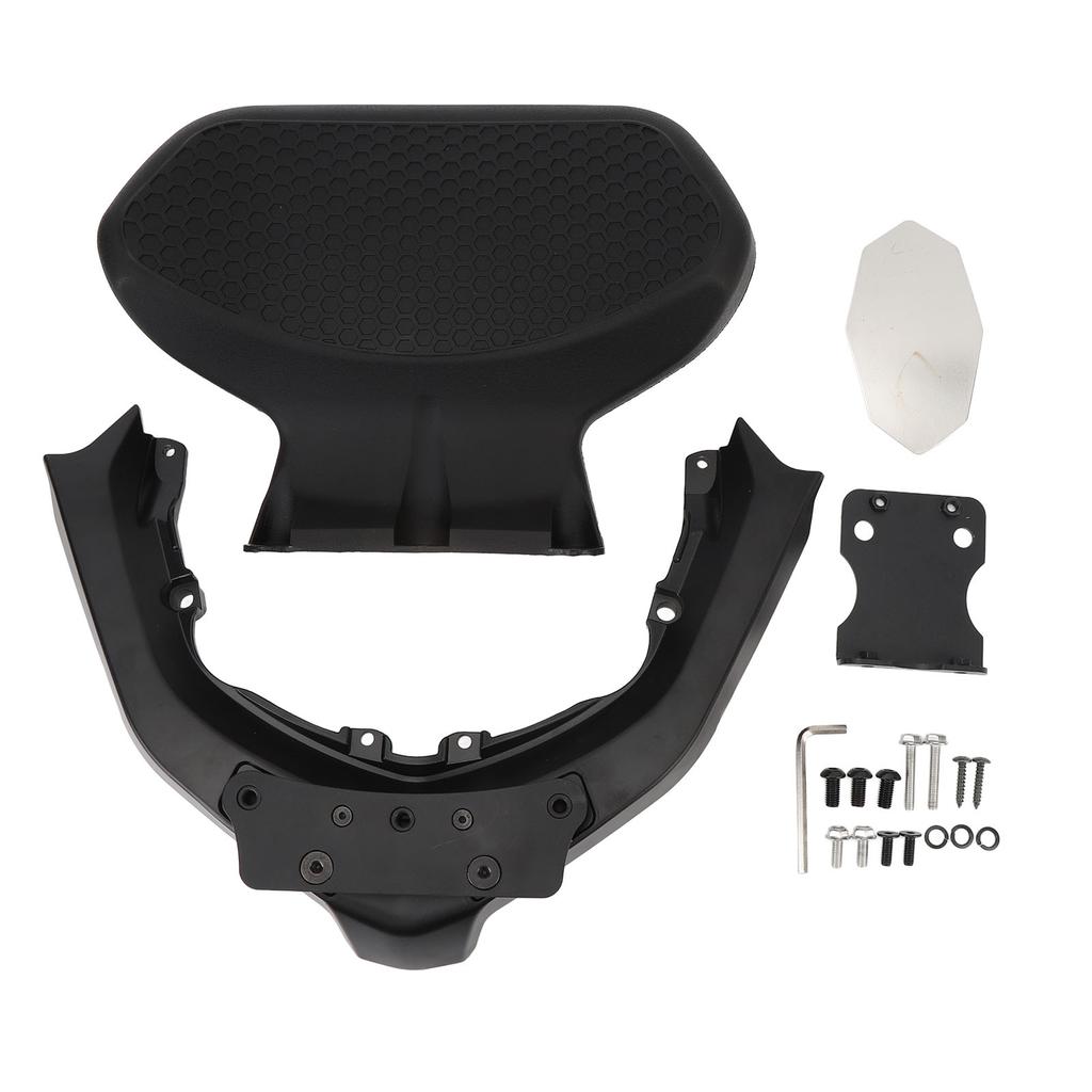 Motorcycle Rear Passenger Backrest Aluminum Alloy Rear Seat Backrest Cushion Pad with Bracket for Xmax300 2023 2024