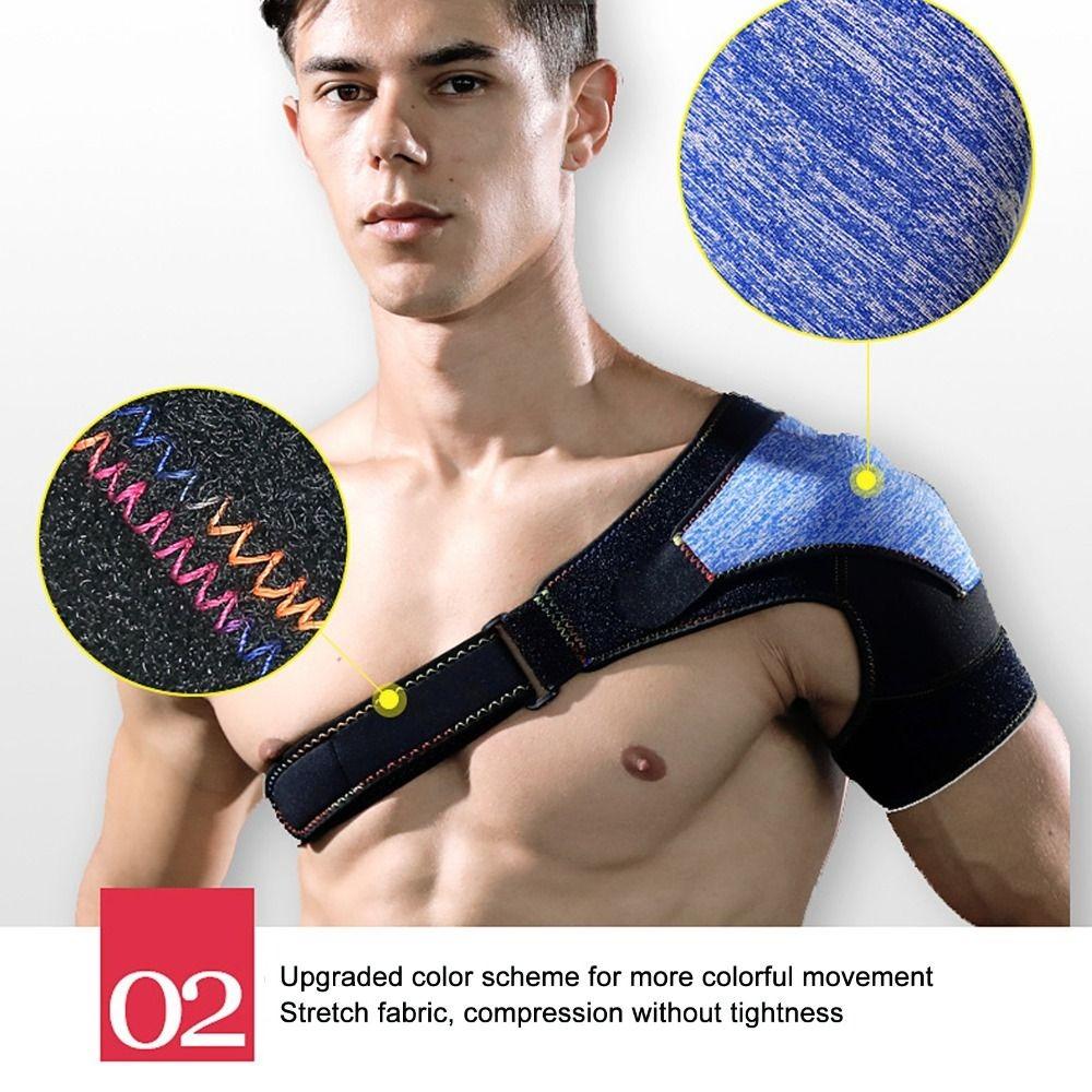 Adjustable Shoulder Support Wrap Sweat Absorbing Shoulder Protector New Shoulder Brace  Unisex
