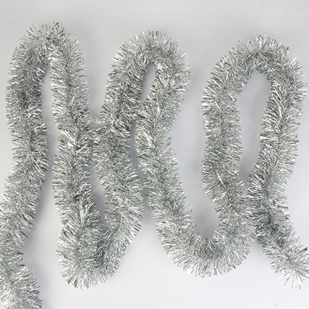 Christmas Tinsel Garland Shiny Hanging Garland Ornaments 5-meter for Christmas Tree Party Supplies Indoor and Outdoor Decoration