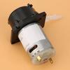 12V Dosing Pump DIY Peristaltic Tube Head For Aquarium Lab Chemical Analysis (black 2*4))