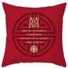 Modern Chinese Wedding Pillow Short Plush Double-sided Wedding Sofa Cushion Cover Wedding Room Red Festive Pillow