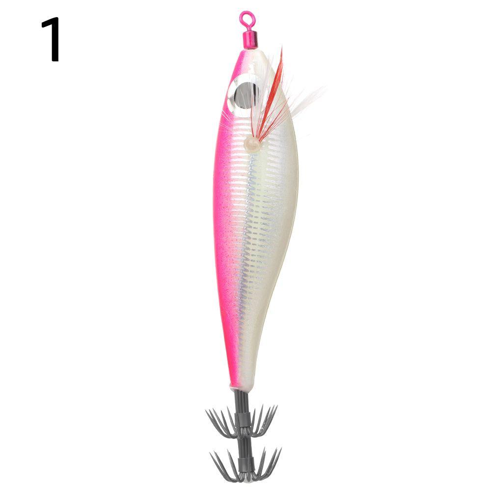 Sea Fishing Luminous Copper Sinker Fishing Tackle Squid Hook Octopus Bait Wood Shrimp Lures
