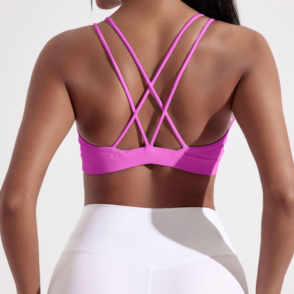 Nude Feel Shockproof Sports Bra and Quick-Dry Yoga Vest for Women