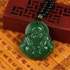 Ethnic Style Jewelry Retro Imitation Jadeite Necklace Maitreya Folong Brand Pendant Chain