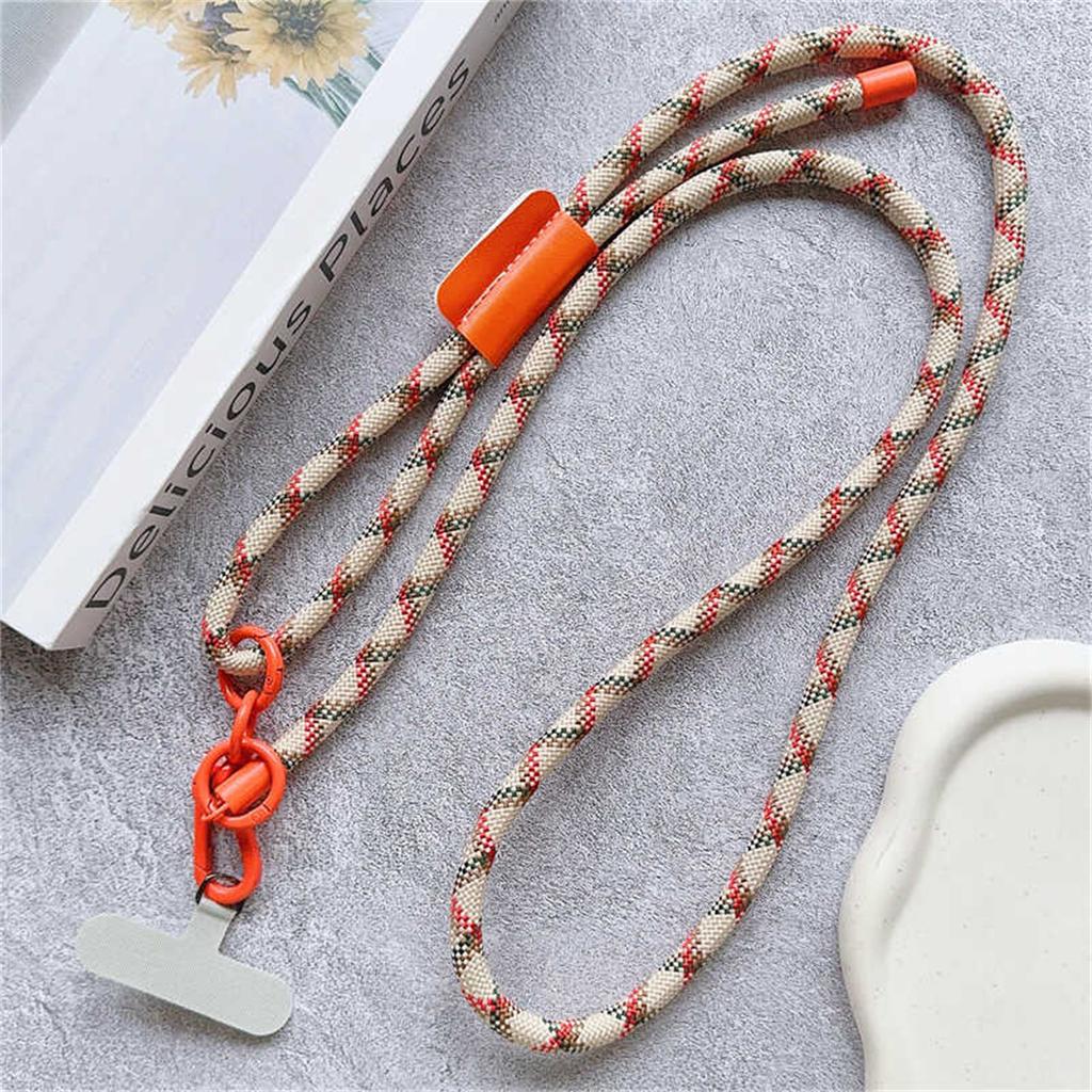 Süßes verstellbares Lanyard Crossbody Schultergurte Schlüsselanhänger Schlüsselring Geflochtenes Seil Mit Ersatz-Patch Zubehör