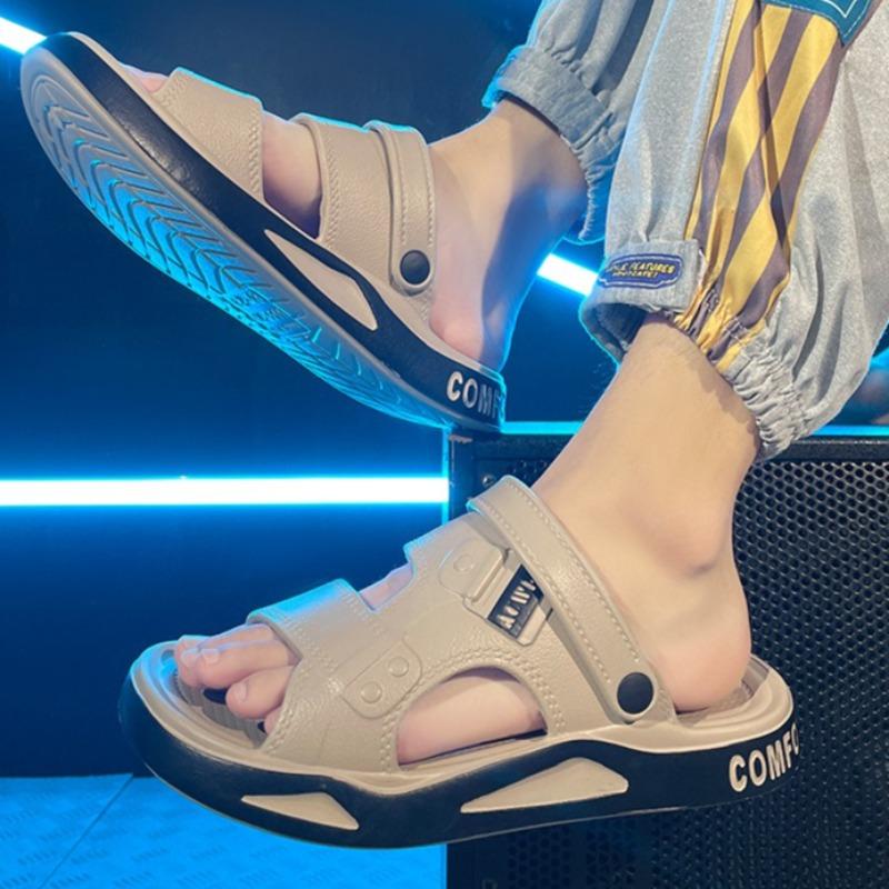 Fashion Beach Shoes for Men in The Summer of2025 Lightweight and Wear-resistant Cool Slippers,casual and Trendy Platform Sandals for Men