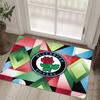 Blackburn Rovers Football Design Crystal Velvet Carpet Cozy Non?Slip Printed Rug For Bedroom Living Room Entrance