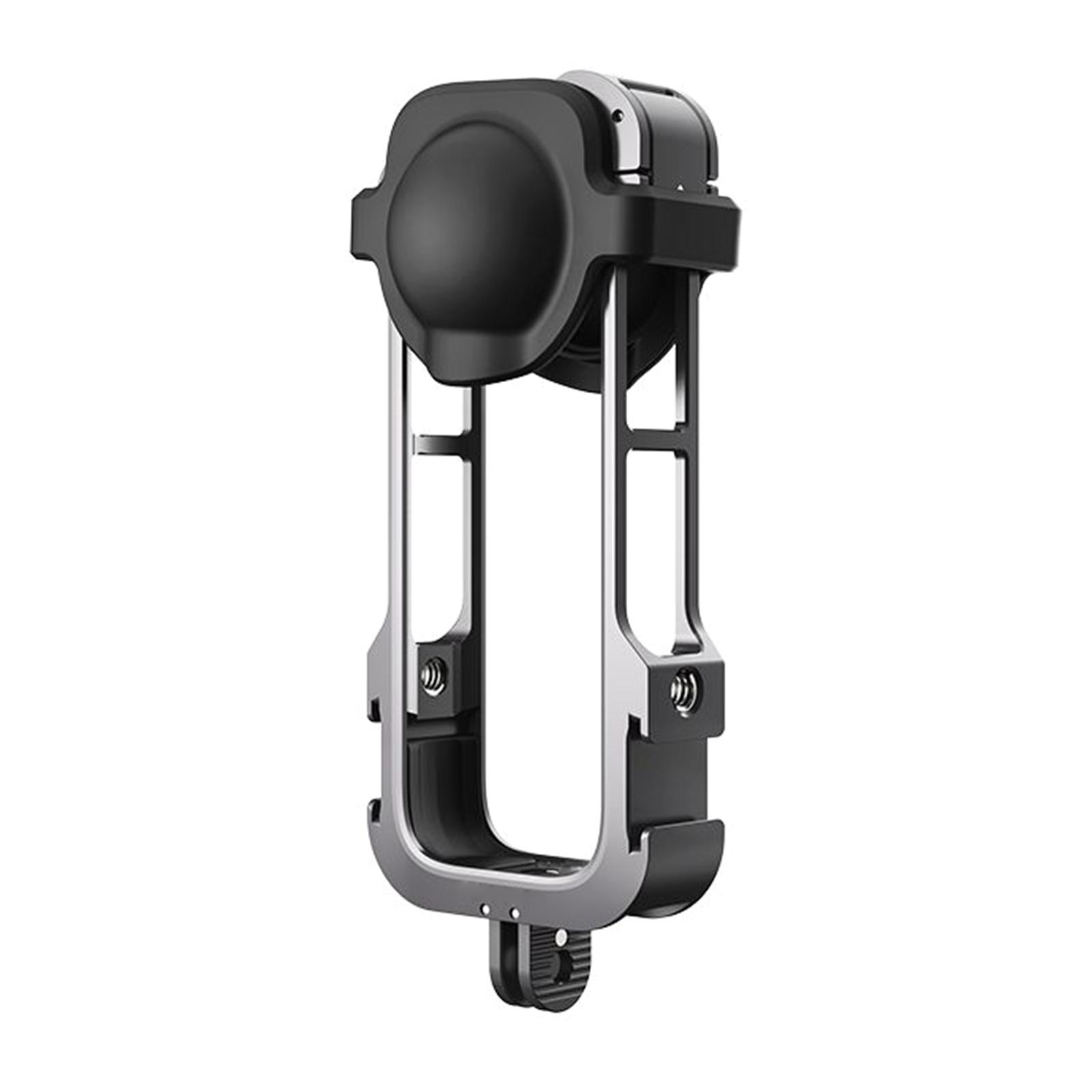 

Metal Frame for Insta360 X4 Sports Camera Aluminum Alloy camera Cage Cold Shoe Mount Protective Housing with Lens Cover