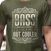 Bass It's Like a Guitar But Cooler Shirt, Funny Bassist Gift for Men and Women, Art Deco Bass Player Tee, Vintage Bass Guitar T-Shirt