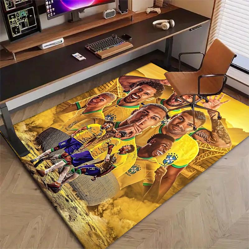 1pc Neymar15 Design Printed Area Rug Carpet for Bedroom Living Room Home Decor Rugs Mat Non Slip Mat Rug for Bedside