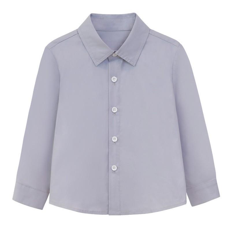 

Рубашка для мальчиков с длинным/коротким рукавом, весенне-летняя полосатая формальная блузка для детей, школьная одежда, модная с острым воротником, повседневная одежда, хлопковая детская блузка 140cm